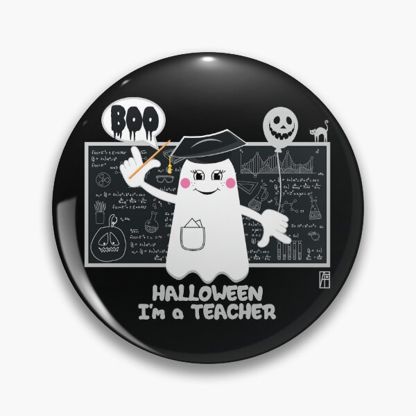 Item preview, BOO Lady Teacher dressed as a GHOST - cute Halloween designed and sold by ArtProjectShop.