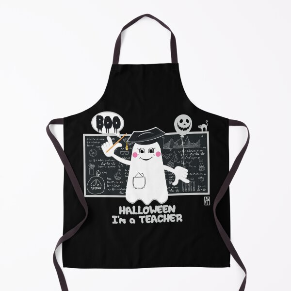 Item preview, BOO Lady Teacher dressed as a GHOST - cute Halloween designed and sold by ArtProjectShop.