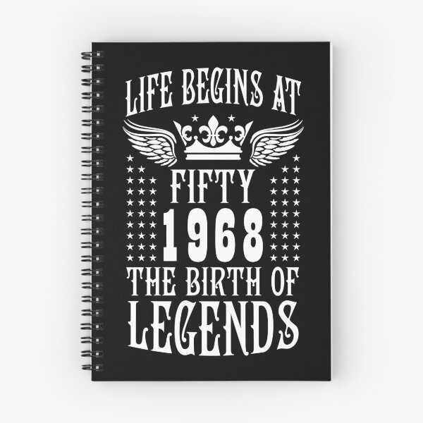 Item preview, Life begins at Fifty 50 1968 The Birth of Legends designed and sold by Margarita-Art.