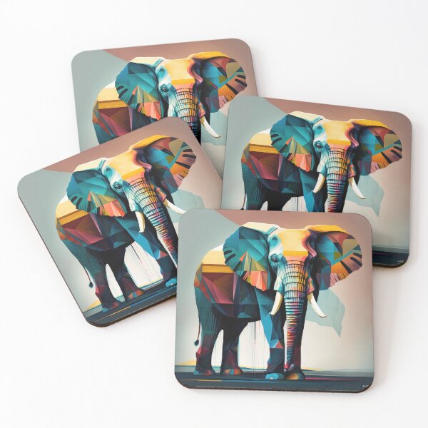 Item preview, Explore Simplistic & Minimalistic African Elephant Art designed and sold by ArtificialGenes.