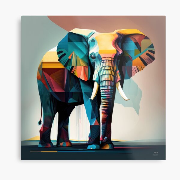 Item preview, Explore Simplistic & Minimalistic African Elephant Art designed and sold by ArtificialGenes.