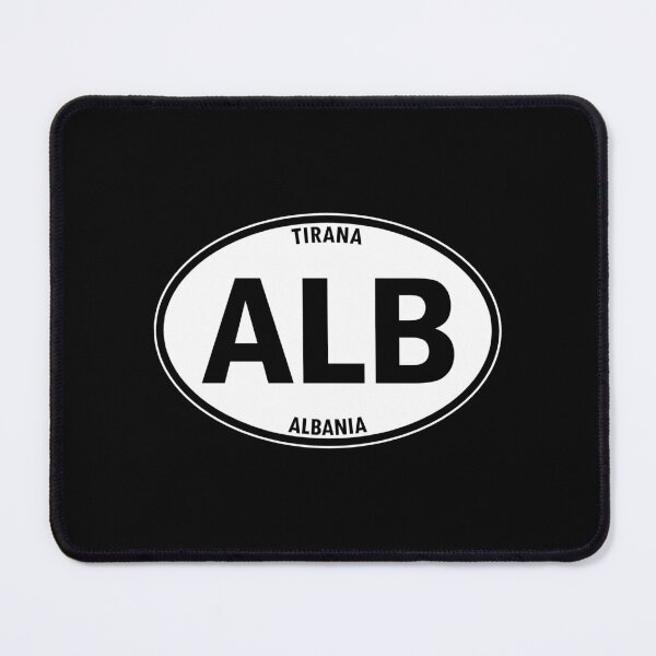 Item preview, ALB - Tirana, Albania - Country and Territory Oval Travel Bumper Sticker for your Car or Luggage.  designed and sold by BBTravels.