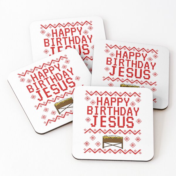 Item preview, Happy Birthday Jesus, Ugly Christmas Nativity Church Funny designed and sold by doodlerob.