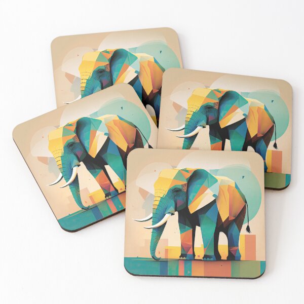 Item preview, Explore Simplistic & Minimalistic African Elephant Art designed and sold by ArtificialGenes.