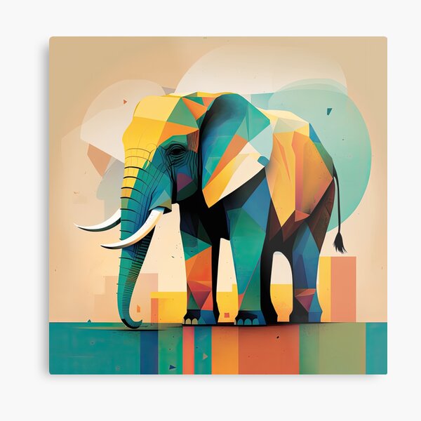 Item preview, Explore Simplistic & Minimalistic African Elephant Art designed and sold by ArtificialGenes.
