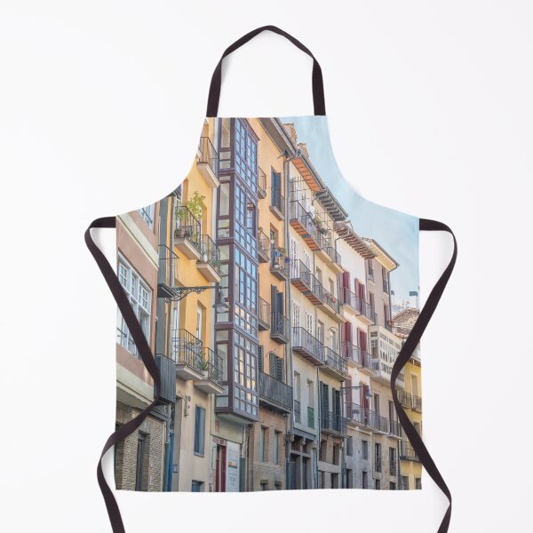 Item preview, Street in Pamplona Spain art print - pastel architecture street and travel photography designed and sold by Christa Stroo Photography.