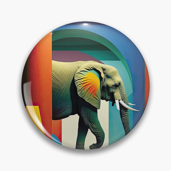 Item preview, Explore Simplistic & Minimalistic African Elephant Art designed and sold by ArtificialGenes.
