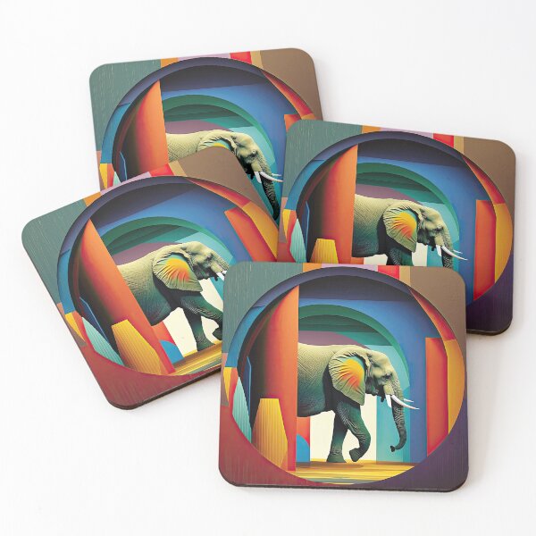 Item preview, Explore Simplistic & Minimalistic African Elephant Art designed and sold by ArtificialGenes.