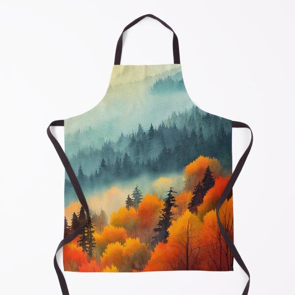 Item preview, Colorful Autumn Landscape Watercolor 05 designed and sold by Red Witch Art.