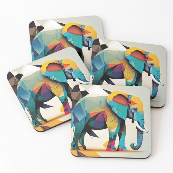 Item preview, Explore Simplistic & Minimalistic African Elephant Art designed and sold by ArtificialGenes.