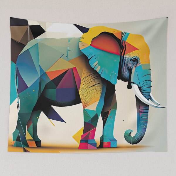 Item preview, Explore Simplistic & Minimalistic African Elephant Art designed and sold by ArtificialGenes.
