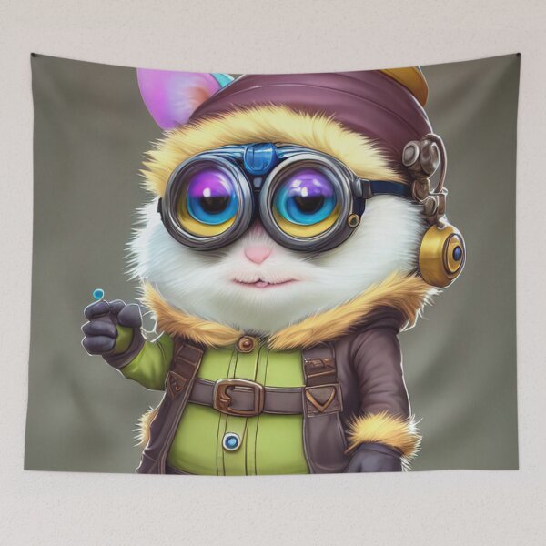 Item preview, Dum Dum cute steampunk cartoon anime kids children child designed and sold by Cyber Kids.