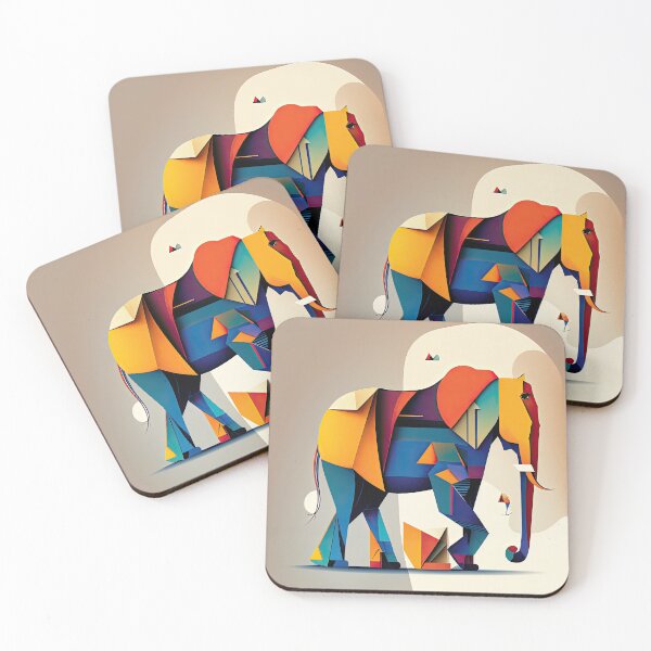 Item preview, Explore Simplistic & Minimalistic African Elephant Art designed and sold by ArtificialGenes.