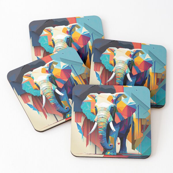 Item preview, Explore Simplistic & Minimalistic African Elephant Art designed and sold by ArtificialGenes.