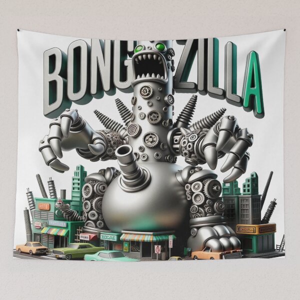 Item preview, Bongzilla's Return - Stoner Metal Artwork designed and sold by The-Library.