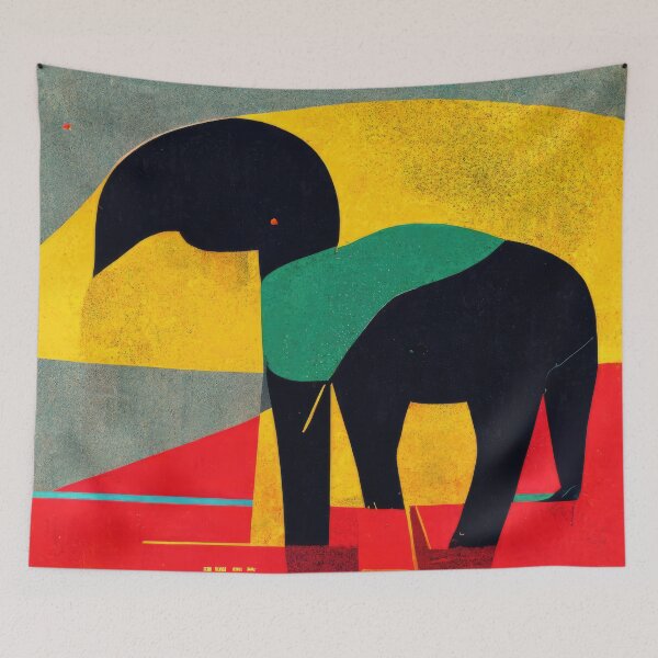 Item preview, Explore Simplistic & Minimalistic African Elephant Art designed and sold by ArtificialGenes.
