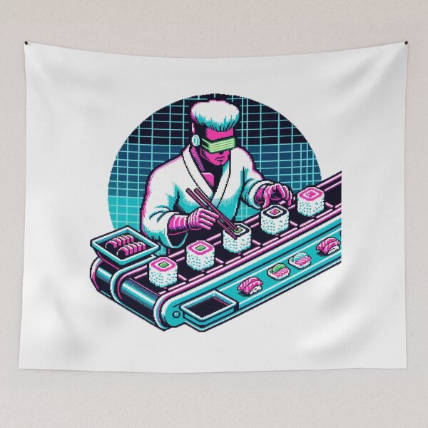 Item preview, Cyberpunk Sushi Creation designed and sold by PixelPunkster.