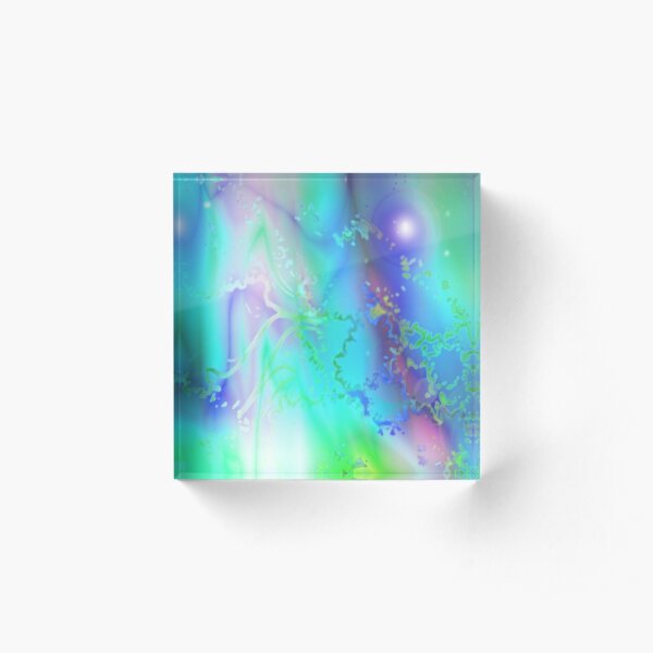 Hazy blues Acrylic Block