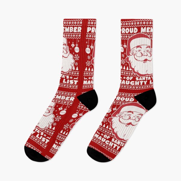 Item preview, Proud Member of Santa's Naughty List - Retro Christmas Gift designed and sold by InkyGenies.