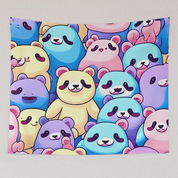 Item preview, The most adorable pastel kawaii sloth teddies pattern ever  designed and sold by 29Bumblebee.