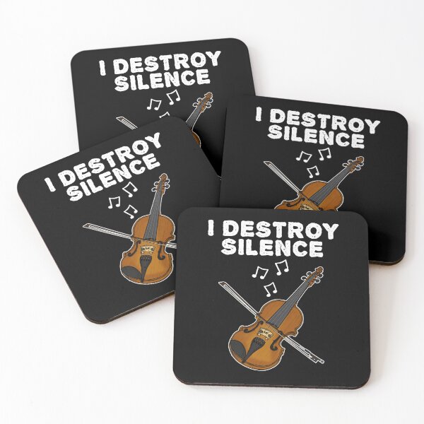 Item preview, Violin, I Destroy Silence, Violinist String Musician Funny designed and sold by doodlerob.