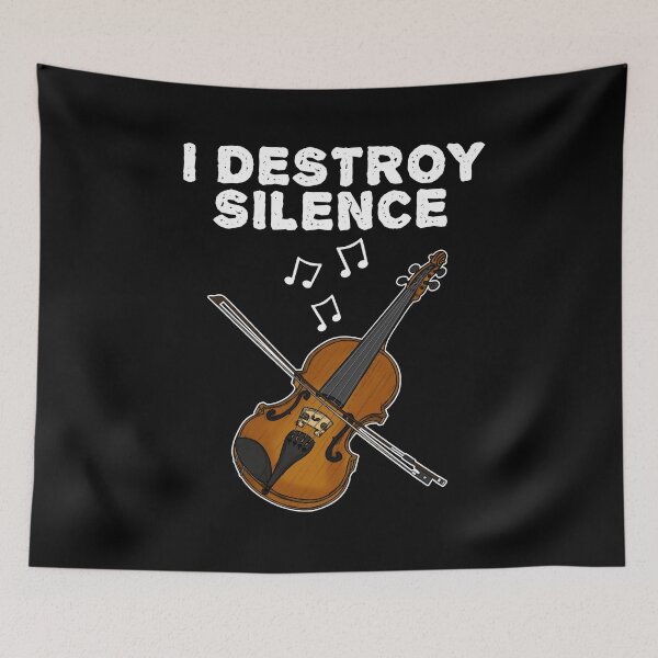 Item preview, Violin, I Destroy Silence, Violinist String Musician Funny designed and sold by doodlerob.