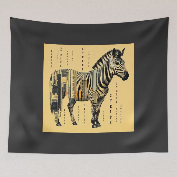 Item preview, Zebra, stripe, striped artwork designed and sold by silent-violin.