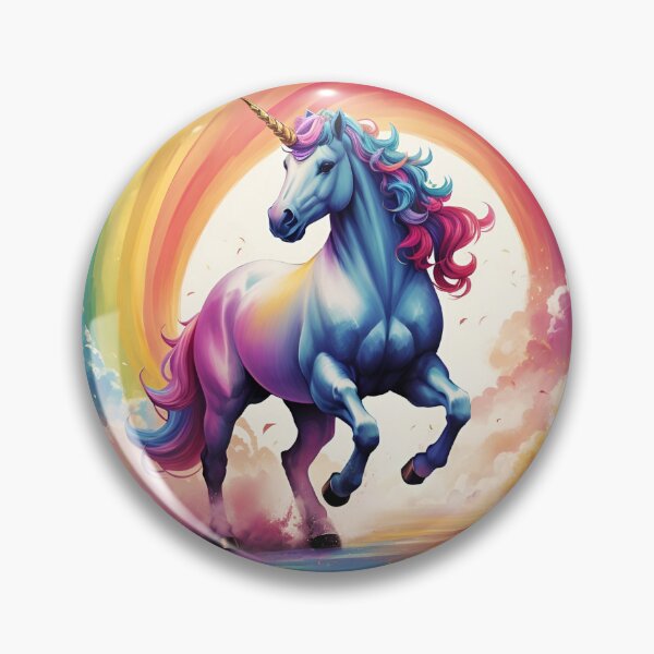 Item preview, Majestic Unicorn against the Rainbow designed and sold by ArtVibeInk.