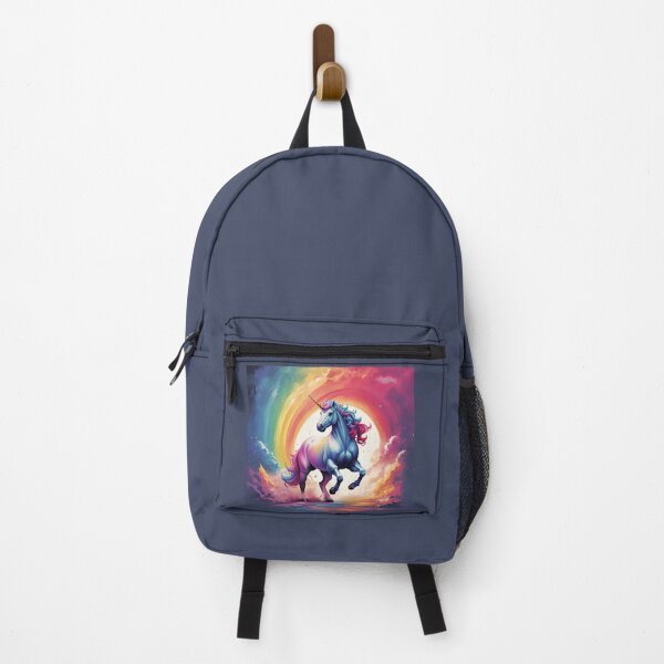 Item preview, Majestic Unicorn against the Rainbow designed and sold by ArtVibeInk.