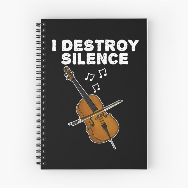Item preview, Cello, I Destroy Silence, Cellist String Musician Funny designed and sold by doodlerob.