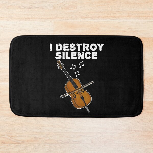 Item preview, Cello, I Destroy Silence, Cellist String Musician Funny designed and sold by doodlerob.