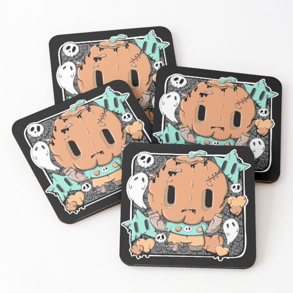 Item preview, Zombie Pumpkin Pete in kawaii style designed and sold by studiomogwai.