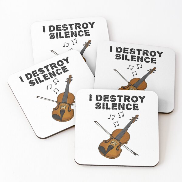 Item preview, Violin, I Destroy Silence, Violinist String Musician designed and sold by doodlerob.