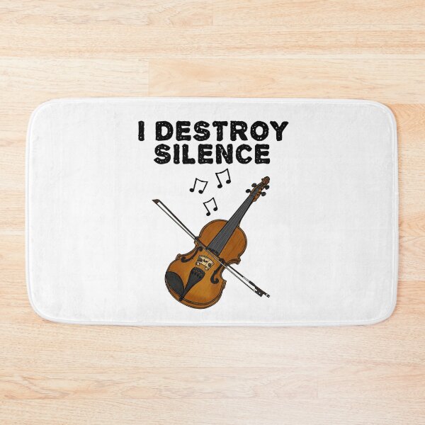 Item preview, Violin, I Destroy Silence, Violinist String Musician designed and sold by doodlerob.