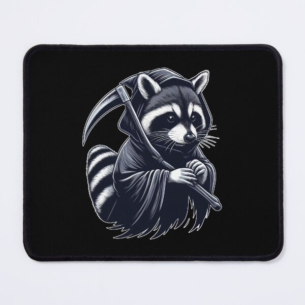 Item preview, A cute raccoon as the Grim Reaper designed and sold by illustratorg.