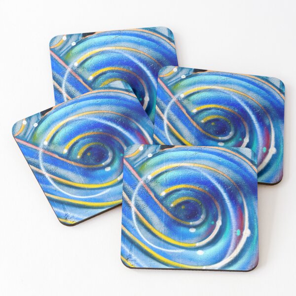 Item preview, Graffiti art lover lines abstract blue art wall  designed and sold by Tropical Blood.