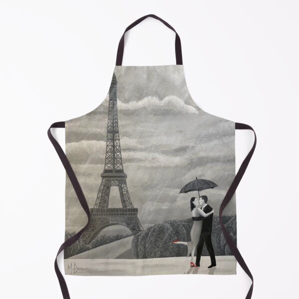 Item preview, KISSING COUPLE IN THE RAIN IN PARIS designed and sold by mikzart.