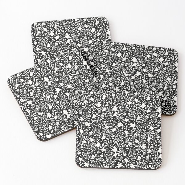 Item preview, black and white flowers  designed and sold by cemreyigitsahin.