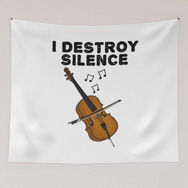 Item preview, Cello, I Destroy Silence, Cellist String Musician designed and sold by doodlerob.