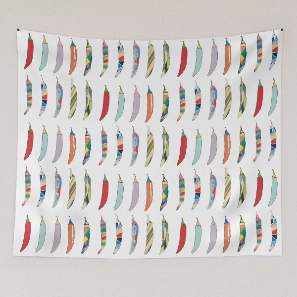 Item preview, Chilli Pepper Wall Art – Bold Minimalist Food Line Art Collection designed and sold by iampaulmorris.