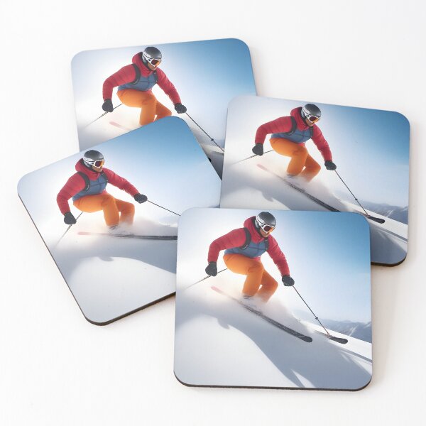 Item preview, Skier skiing designed and sold by aiARToftheWORLD.