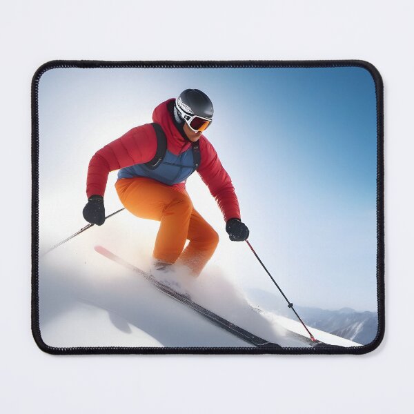 Item preview, Skier skiing designed and sold by aiARToftheWORLD.