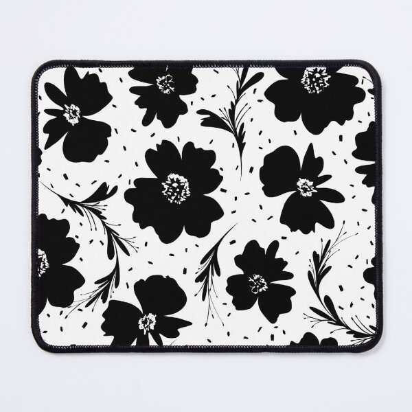 Item preview, black and white floral design designed and sold by cemreyigitsahin.