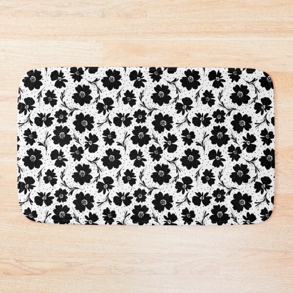 Item preview, black and white floral design designed and sold by cemreyigitsahin.