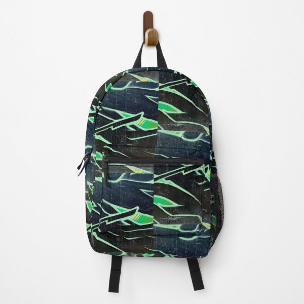 Item preview, Black green graffiti wall art textures wall art designed and sold by Tropical Blood.