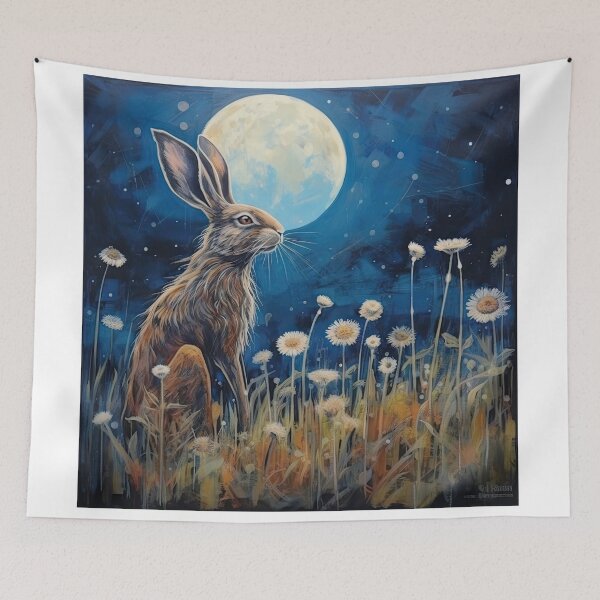 Item preview, Moonlit Reverie: The Hare's Serenity 01 designed and sold by thewandswant.