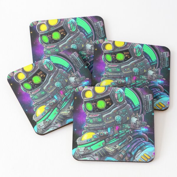 Item preview, Purple robot futuristic, scifi, robotics, cool, space, tech, cyber designed and sold by Cyber Kids.