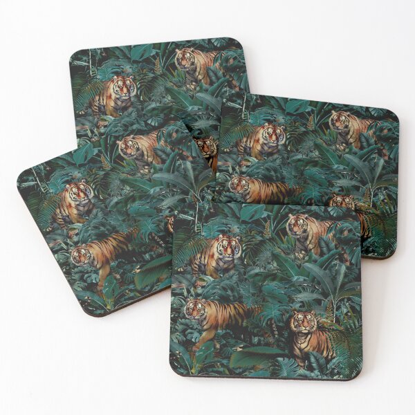 Item preview, Tiger Jungle Pattern designed and sold by Burcu Korkmazyurek.