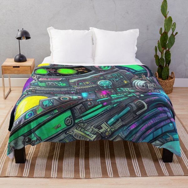 Item preview, Purple robot futuristic, scifi, robotics, cool, space, tech, cyber designed and sold by Cyber Kids.