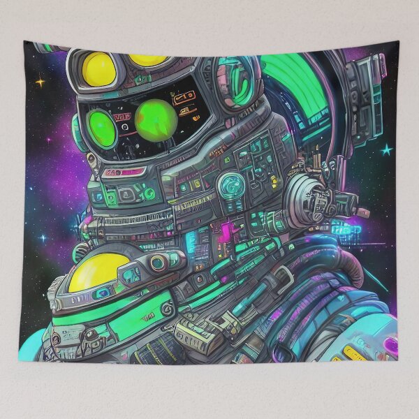 Item preview, Purple robot futuristic, scifi, robotics, cool, space, tech, cyber designed and sold by Cyber Kids.